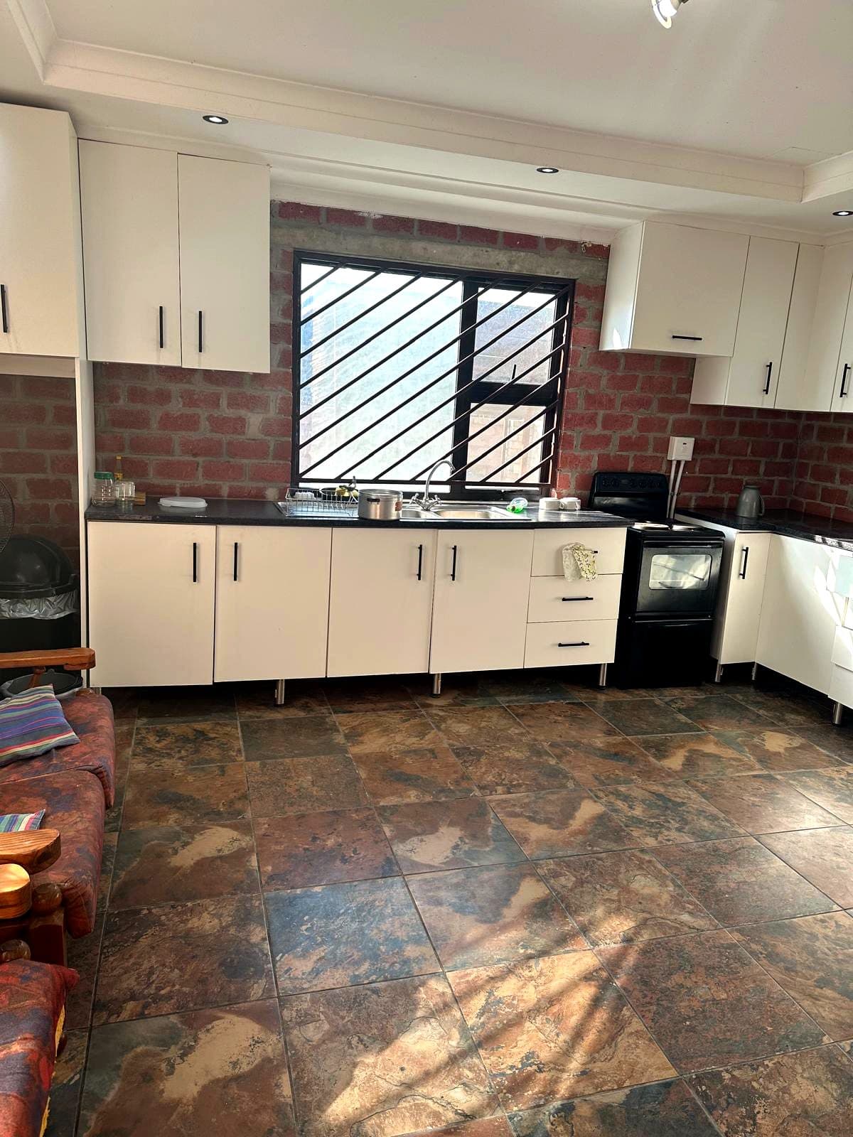 the shared kitchen