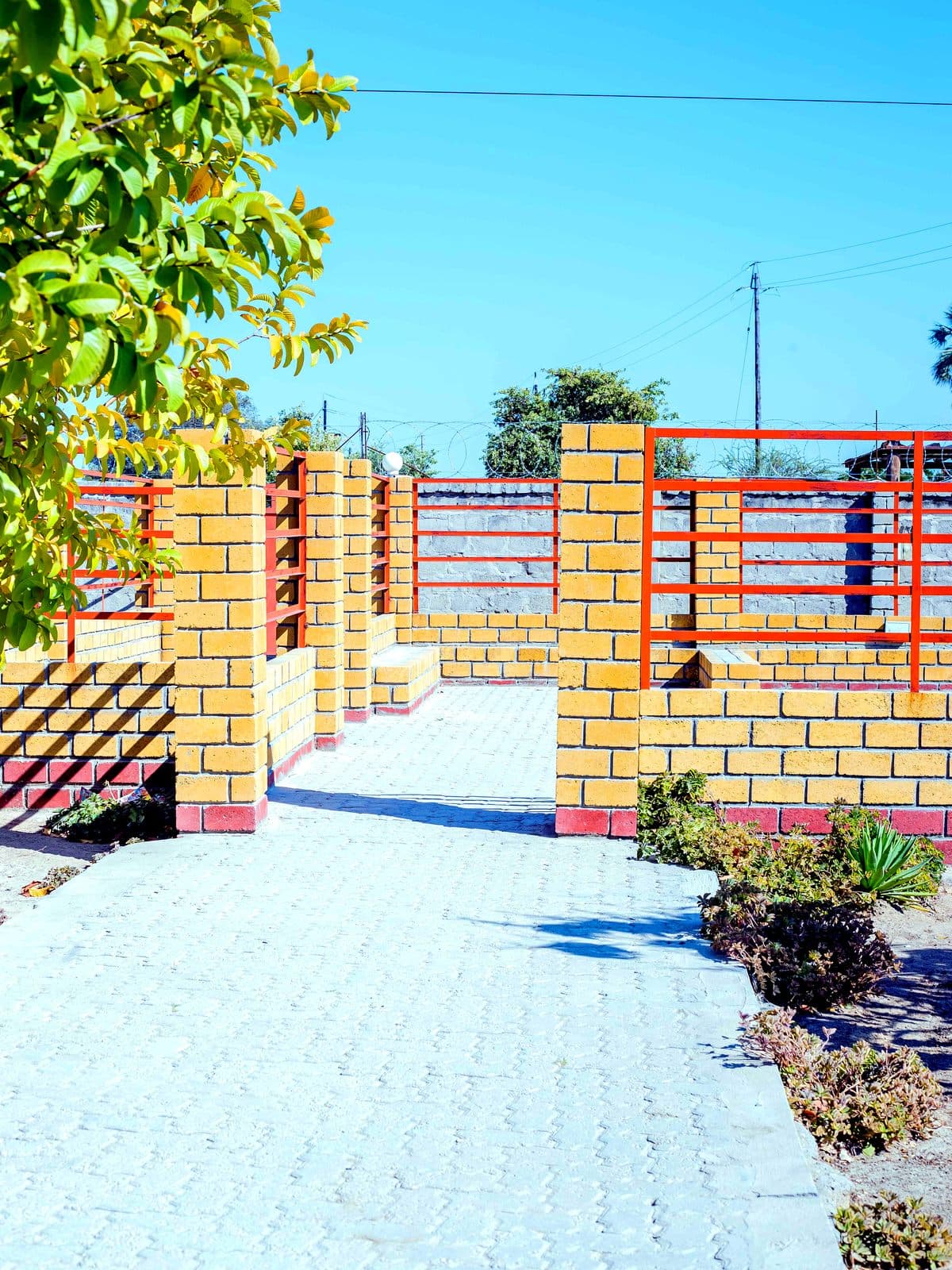 gate court & garden path